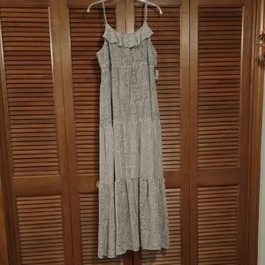 NWT Relativity Gray Maxi Dress